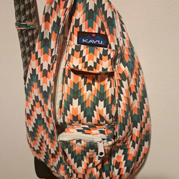 Kavu Handbags - KAVU Rope Bag Everglade Tile Pattern